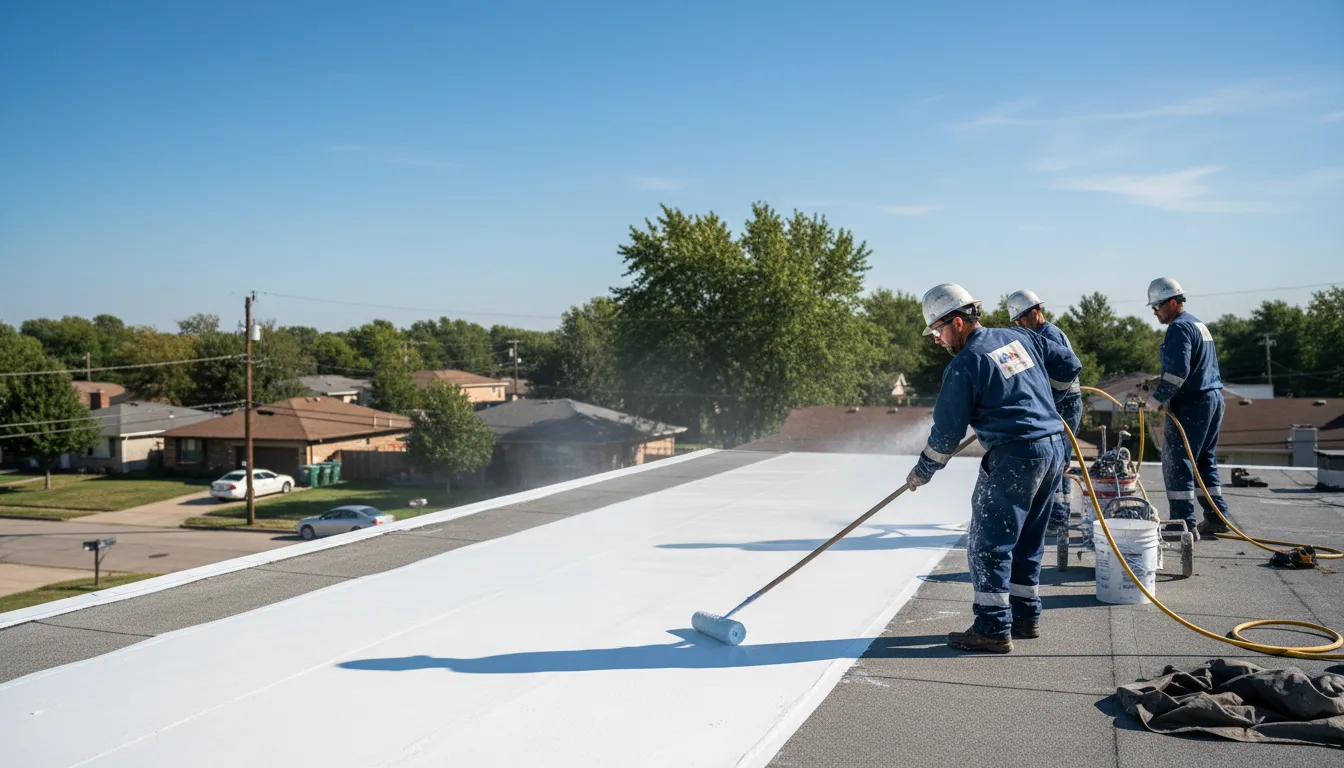 Commercial roof coating in Columbus, IN near me